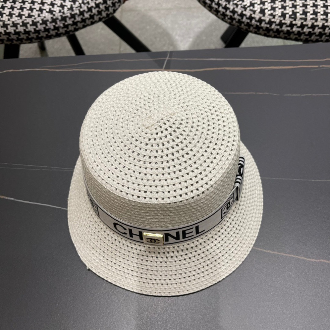 【Chanel香奈儿】2025新款小香风网红款草帽，出街必备超好搭配，赶紧入手！
