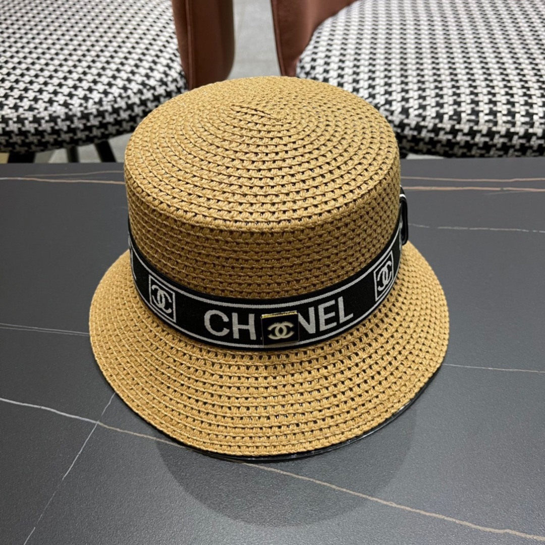 【Chanel香奈儿】2025新款小香风网红款草帽，出街必备超好搭配，赶紧入手！