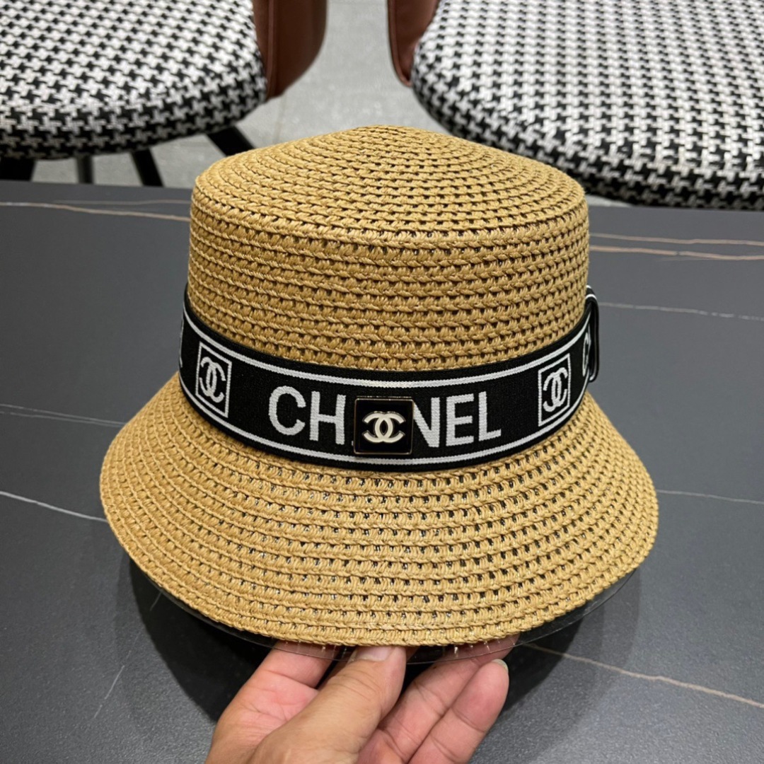 【Chanel香奈儿】2025新款小香风网红款草帽，出街必备超好搭配，赶紧入手！