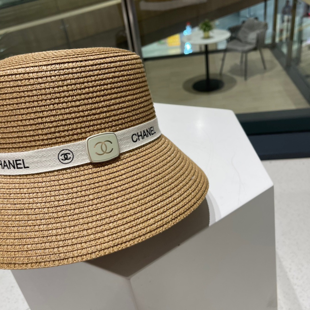  Chanel香奈儿草帽，。新款草帽，名媛风 版型好、头围59cm