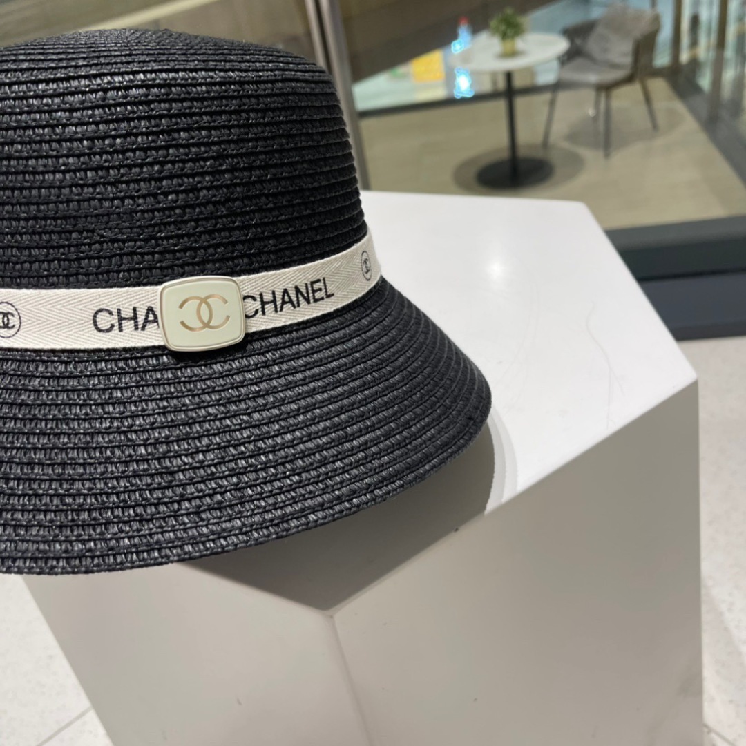  Chanel香奈儿草帽，。新款草帽，名媛风 版型好、头围59cm