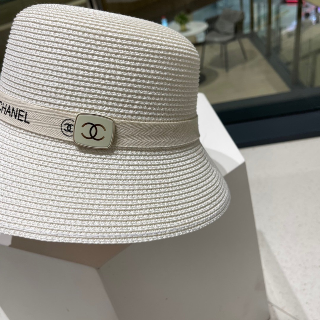  Chanel香奈儿草帽，。新款草帽，名媛风 版型好、头围59cm