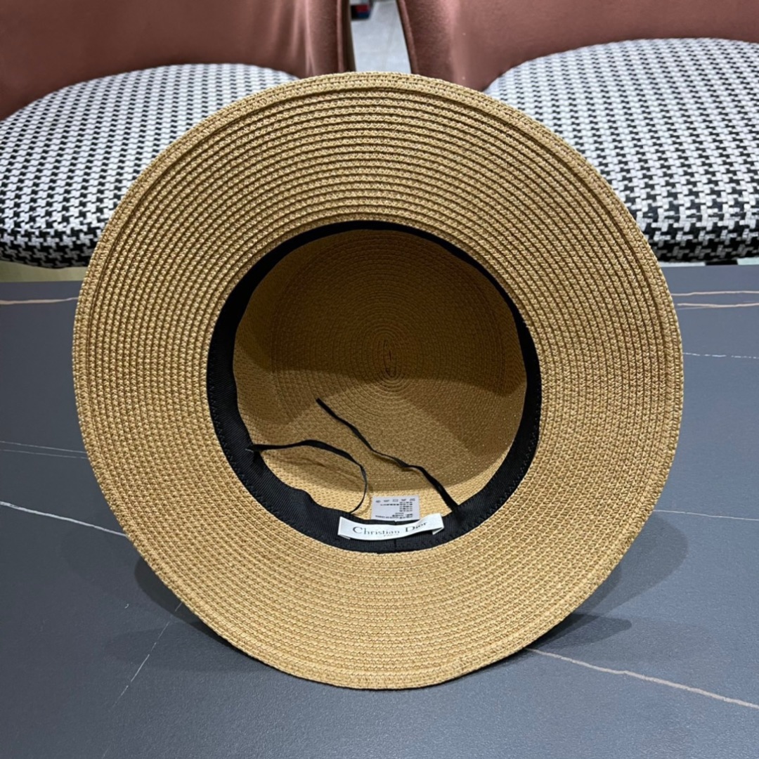  Dior迪奥官方款草帽，高密度制作，一顶超级有品位的草帽了~出街首选小仙女🧚人手必备 头围57cm