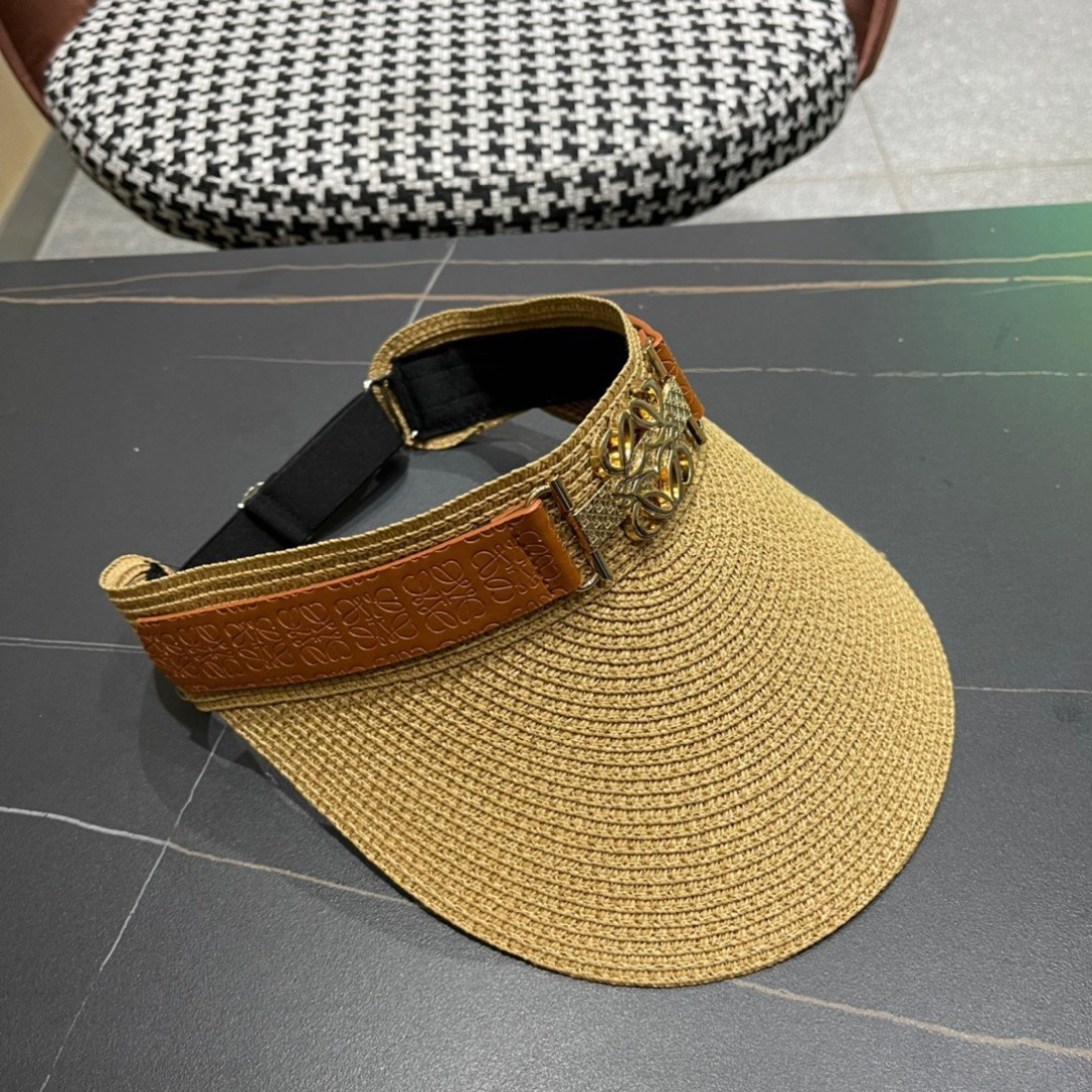 。LOEWE罗意威 防晒帽 新款空顶帽防紫外线大帽檐夏季遮阳草帽方便携带