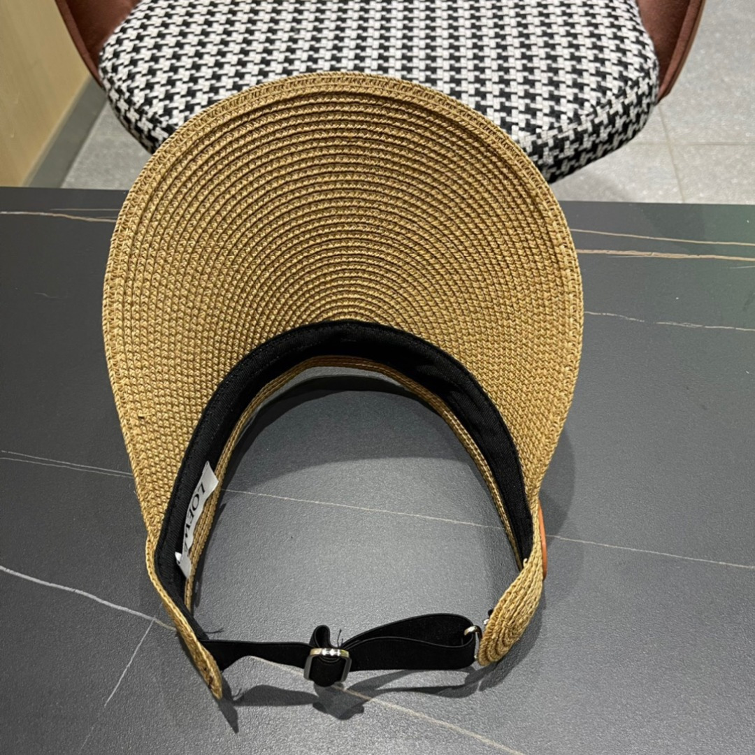 。LOEWE罗意威 防晒帽 新款空顶帽防紫外线大帽檐夏季遮阳草帽方便携带