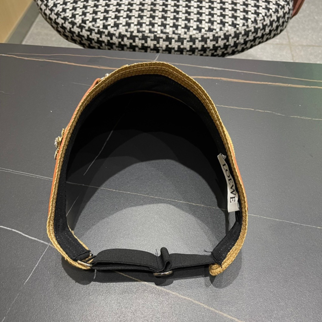 。LOEWE罗意威 防晒帽 新款空顶帽防紫外线大帽檐夏季遮阳草帽方便携带