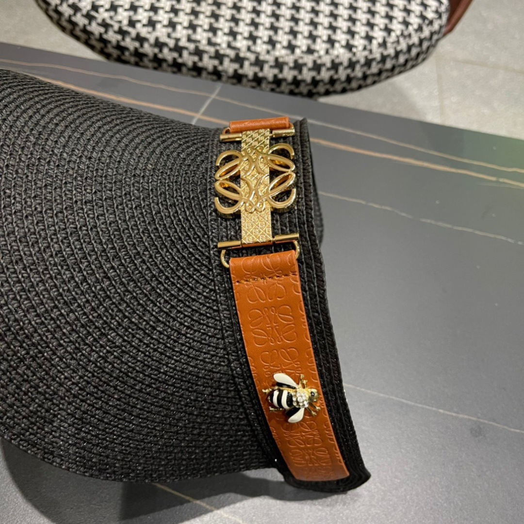 。LOEWE罗意威 防晒帽 新款空顶帽防紫外线大帽檐夏季遮阳草帽方便携带