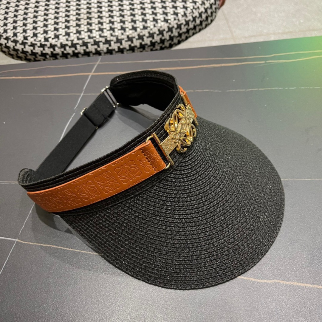 。LOEWE罗意威 防晒帽 新款空顶帽防紫外线大帽檐夏季遮阳草帽方便携带