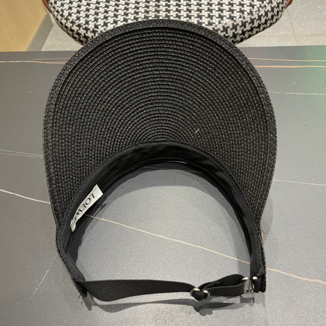 。LOEWE罗意威 防晒帽 新款空顶帽防紫外线大帽檐夏季遮阳草帽方便携带