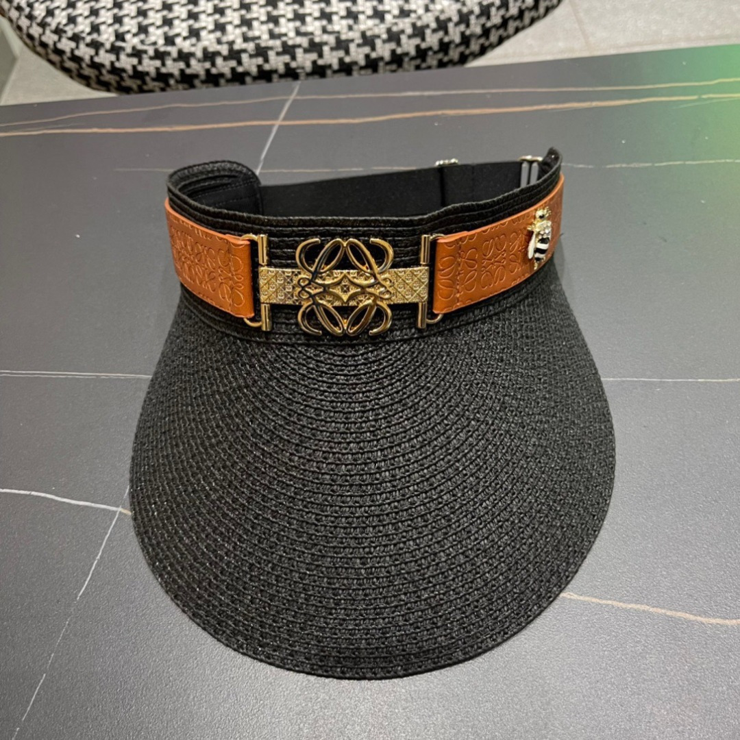 。LOEWE罗意威 防晒帽 新款空顶帽防紫外线大帽檐夏季遮阳草帽方便携带