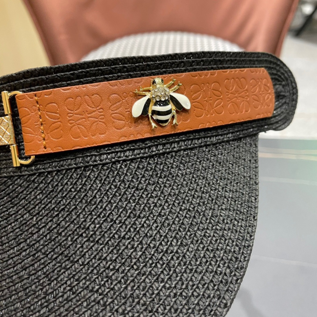 。LOEWE罗意威 防晒帽 新款空顶帽防紫外线大帽檐夏季遮阳草帽方便携带