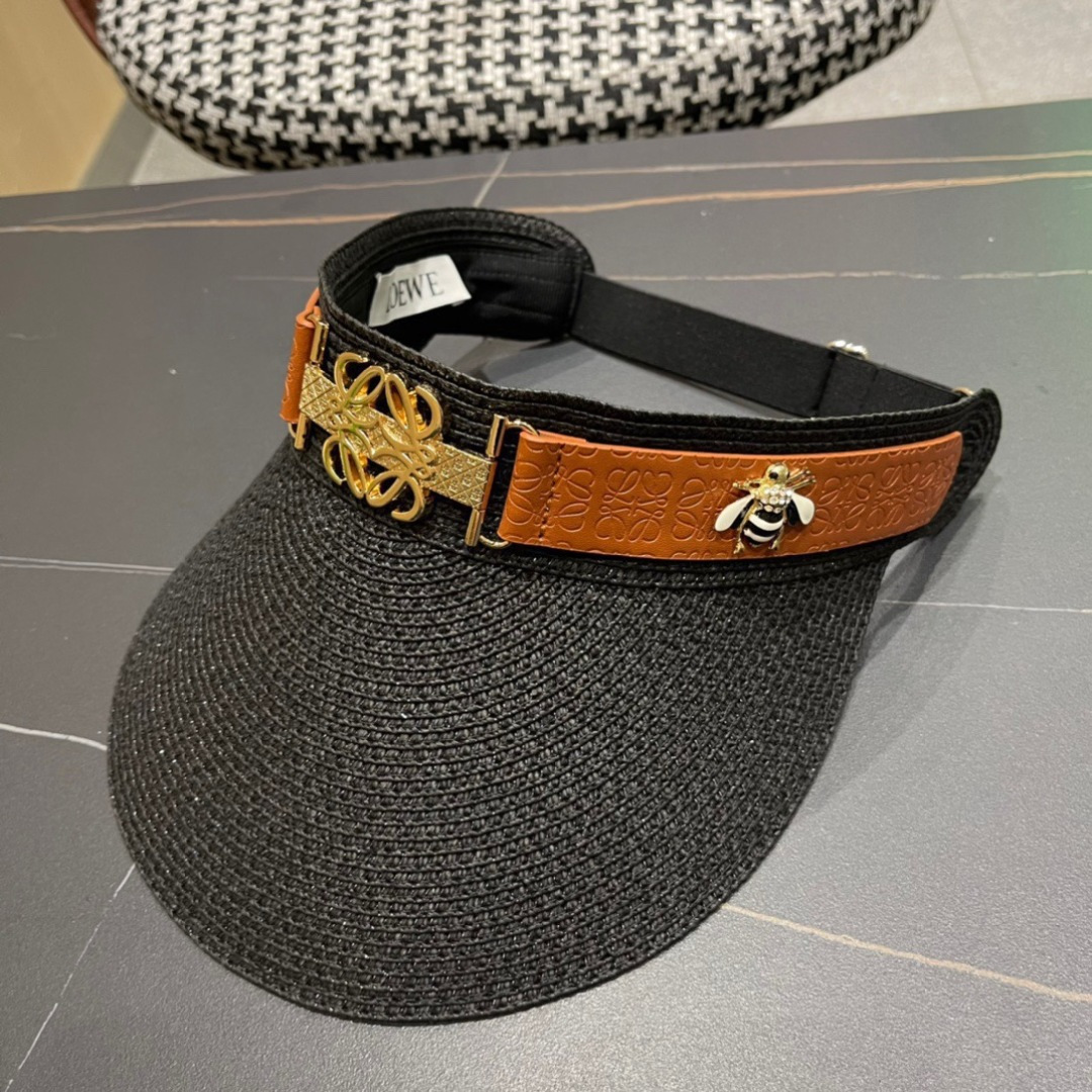 。LOEWE罗意威 防晒帽 新款空顶帽防紫外线大帽檐夏季遮阳草帽方便携带