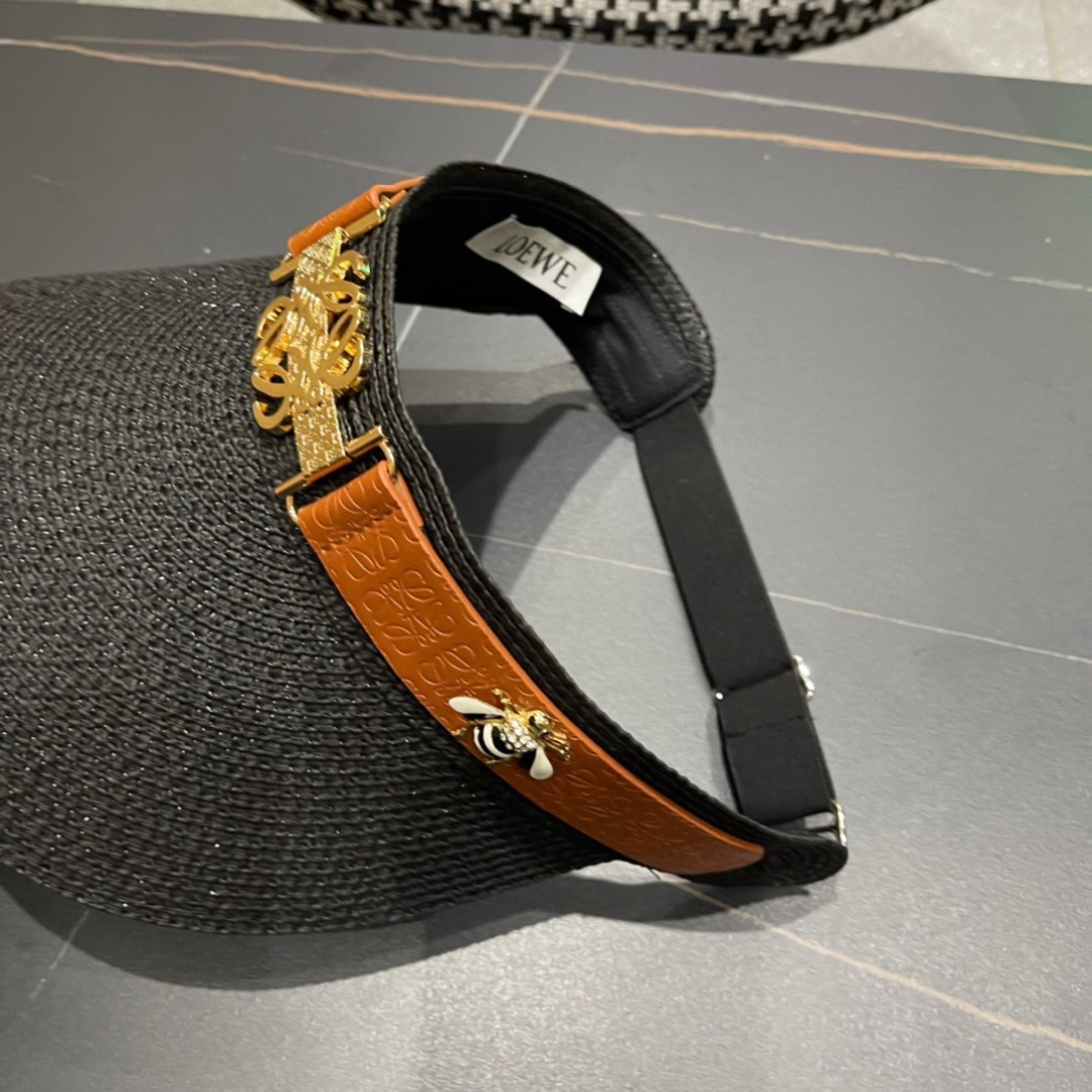 。LOEWE罗意威 防晒帽 新款空顶帽防紫外线大帽檐夏季遮阳草帽方便携带