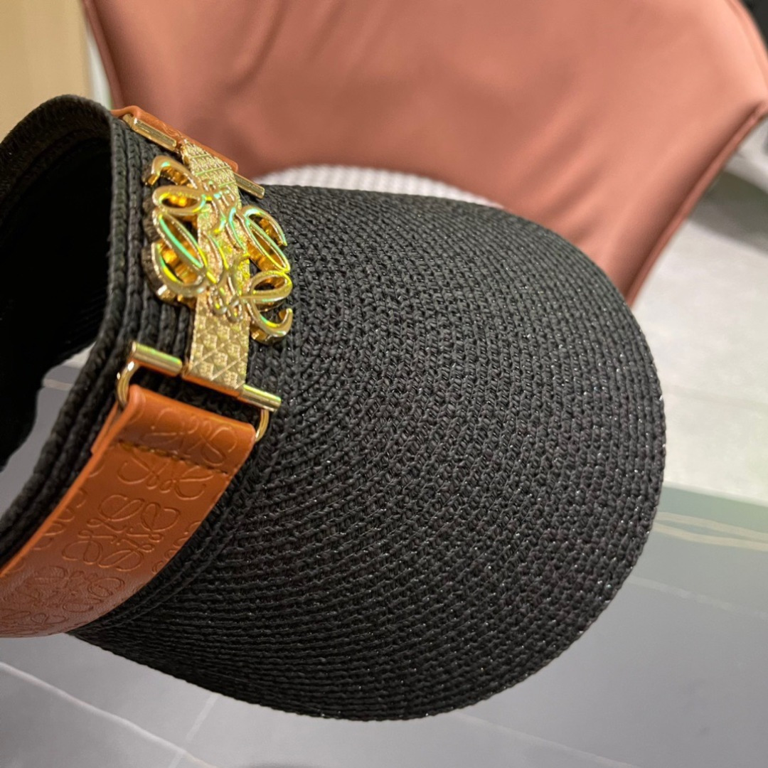 。LOEWE罗意威 防晒帽 新款空顶帽防紫外线大帽檐夏季遮阳草帽方便携带