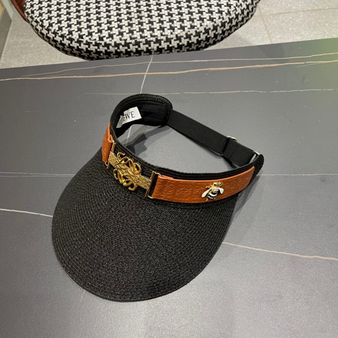 。LOEWE罗意威 防晒帽 新款空顶帽防紫外线大帽檐夏季遮阳草帽方便携带
