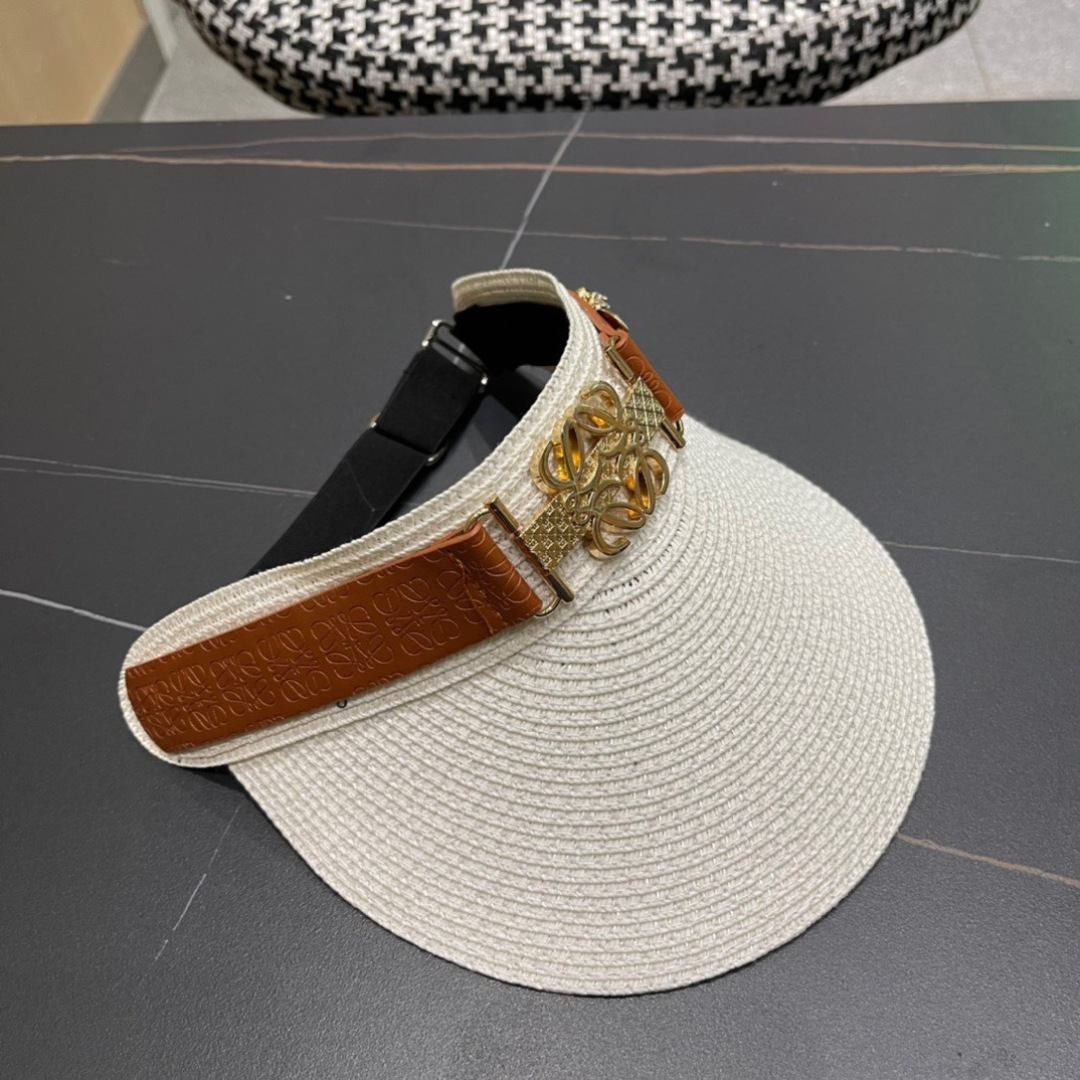 。LOEWE罗意威 防晒帽 新款空顶帽防紫外线大帽檐夏季遮阳草帽方便携带