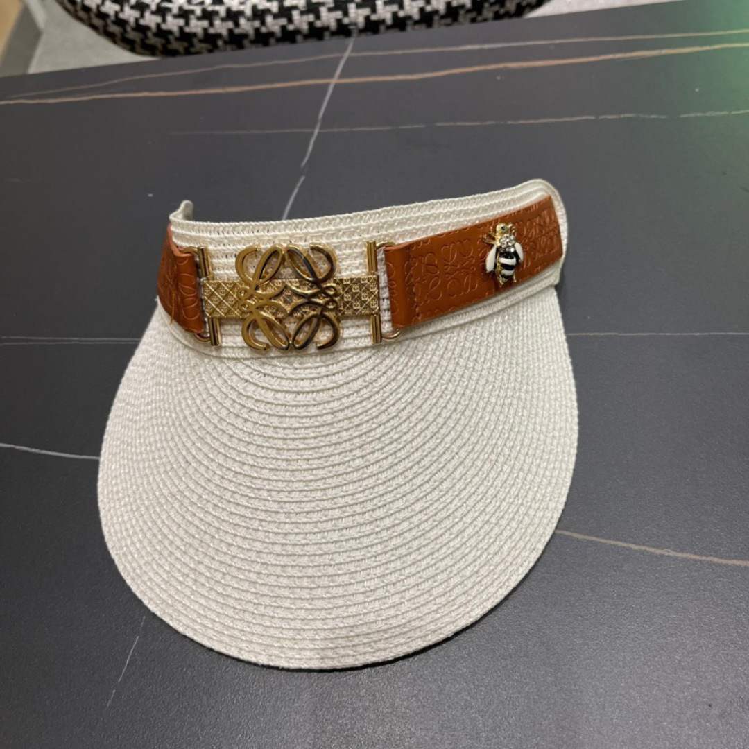 。LOEWE罗意威 防晒帽 新款空顶帽防紫外线大帽檐夏季遮阳草帽方便携带