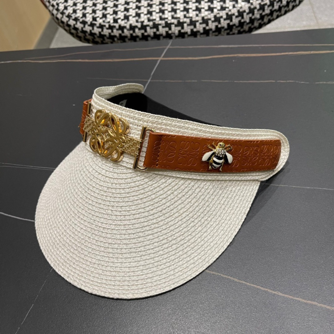 。LOEWE罗意威 防晒帽 新款空顶帽防紫外线大帽檐夏季遮阳草帽方便携带