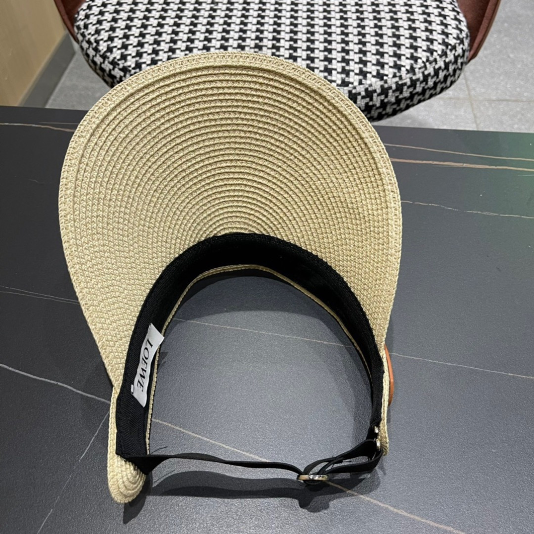 。LOEWE罗意威 防晒帽 新款空顶帽防紫外线大帽檐夏季遮阳草帽方便携带