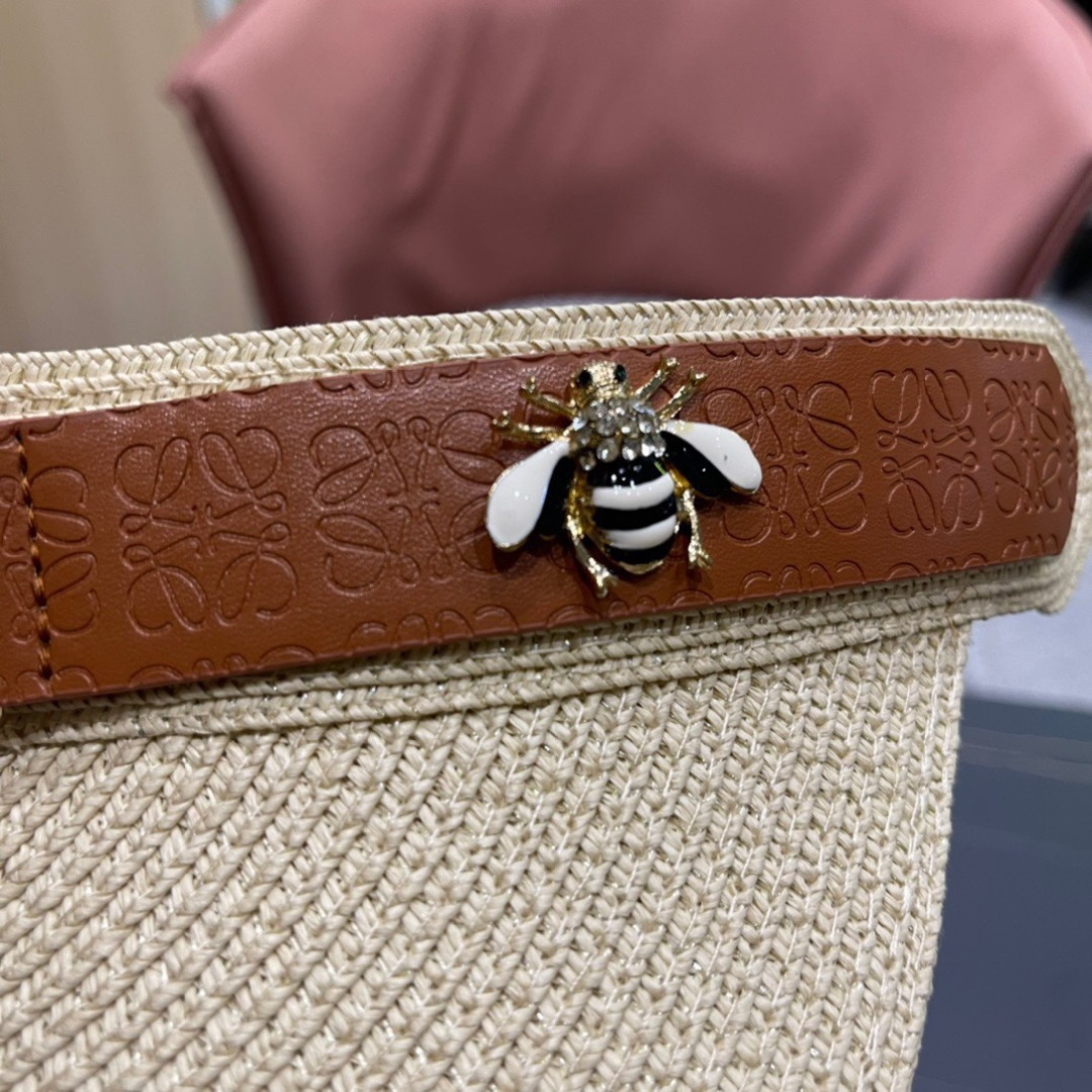 。LOEWE罗意威 防晒帽 新款空顶帽防紫外线大帽檐夏季遮阳草帽方便携带