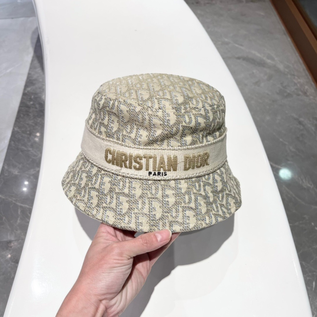  🔳迪奥Dior-新款发布 高版本老花D家渔夫帽 水洗标吊牌齐全 超级爆款 时尚