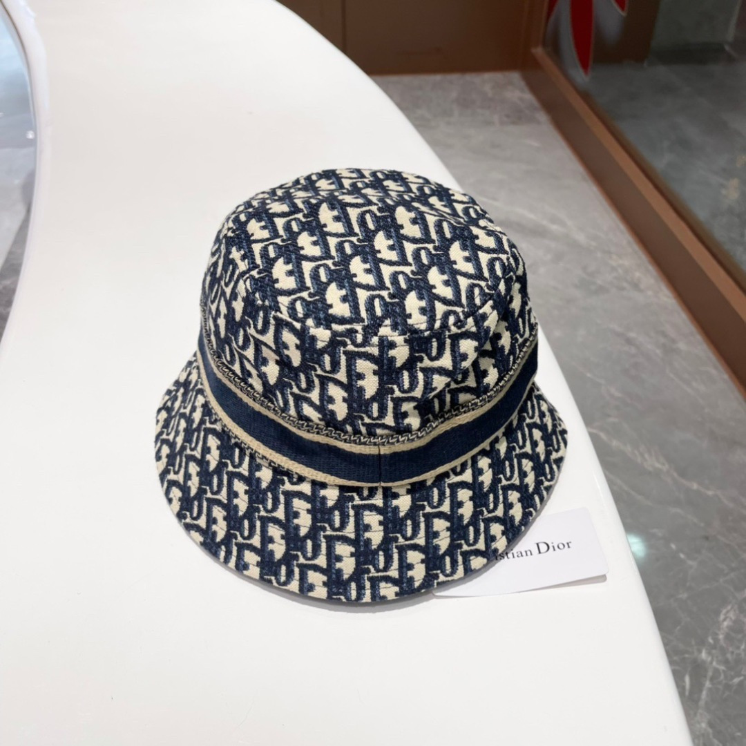  🔳迪奥Dior-新款发布 高版本老花D家渔夫帽 水洗标吊牌齐全 超级爆款 时尚