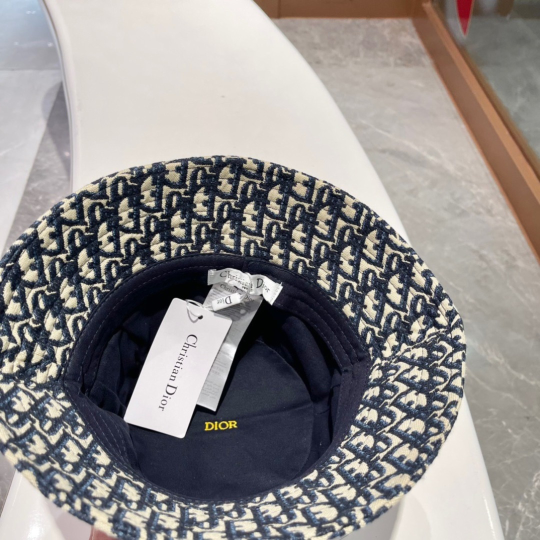  🔳迪奥Dior-新款发布 高版本老花D家渔夫帽 水洗标吊牌齐全 超级爆款 时尚