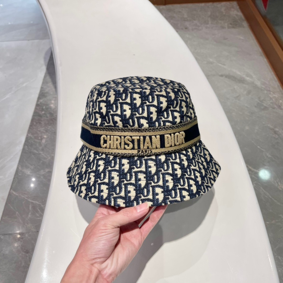  🔳迪奥Dior-新款发布 高版本老花D家渔夫帽 水洗标吊牌齐全 超级爆款 时尚