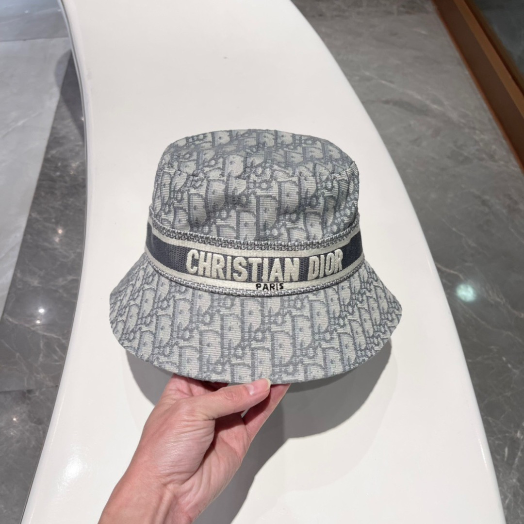  🔳迪奥Dior-新款发布 高版本老花D家渔夫帽 水洗标吊牌齐全 超级爆款 时尚