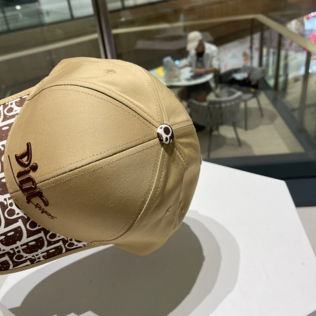 【DIOR迪奥】2023新款拼色棒球帽，新款出货，大牌款超好搭配，赶紧入手！