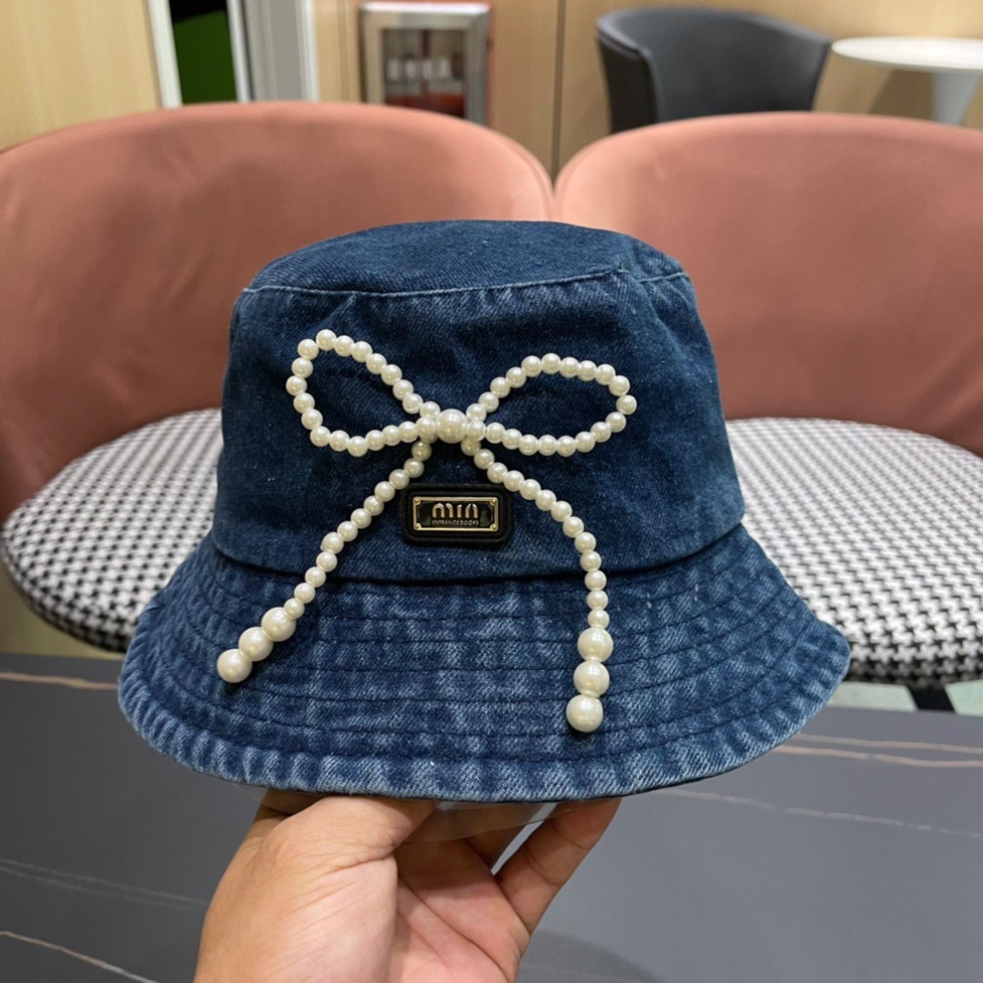  谬谬2024新款牛仔渔夫帽大牌高级十感足！简约尚时风，高质品，尊享品质感！