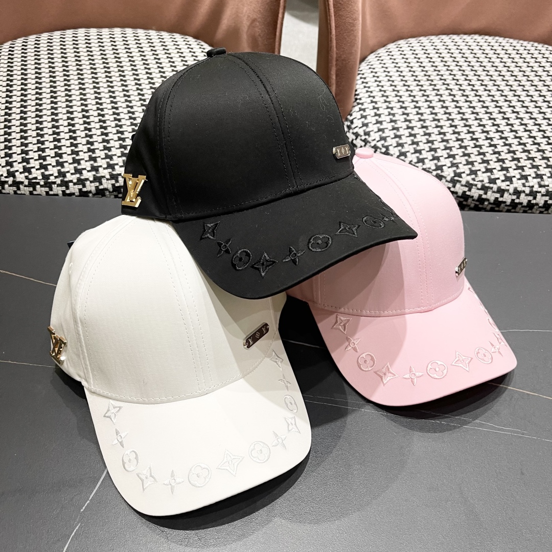  LV(路易威登)新款原单棒球帽，专柜11开模订制，原厂订制面料纯轻盈透气！质量超赞，基础头围56，贴片