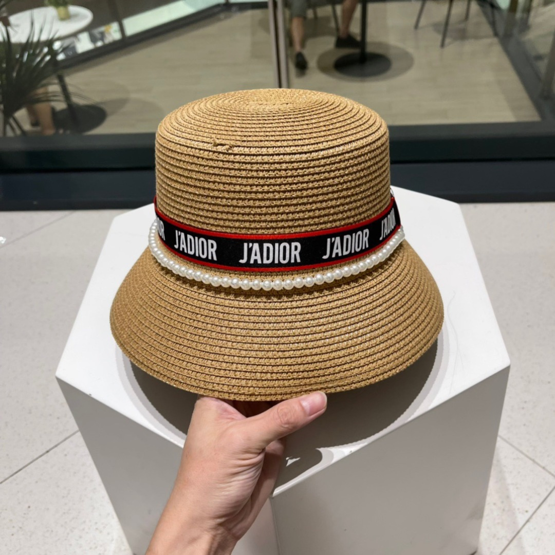 Dior迪奥新款草帽，名媛风礼帽，头围59cm