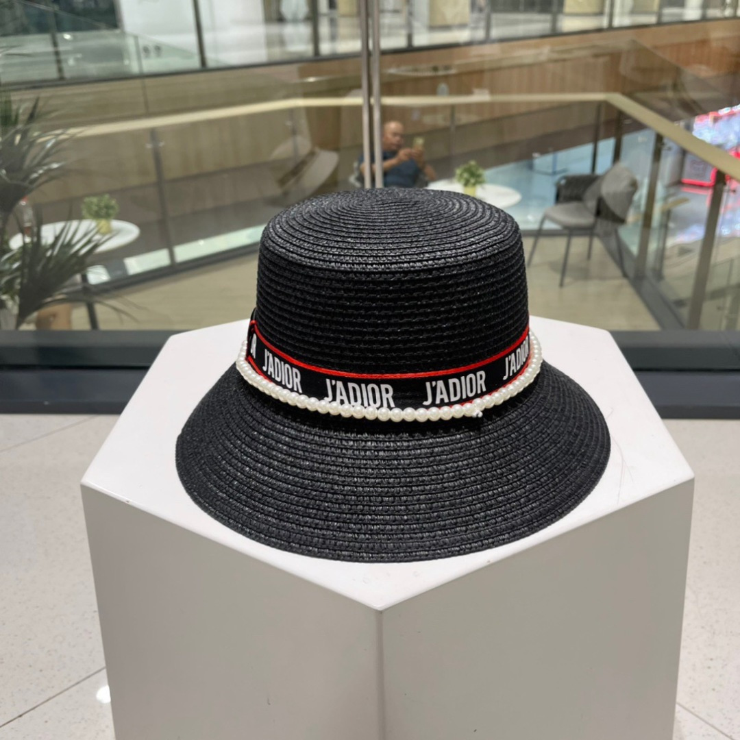  Dior迪奥新款草帽，名媛风礼帽，头围59cm