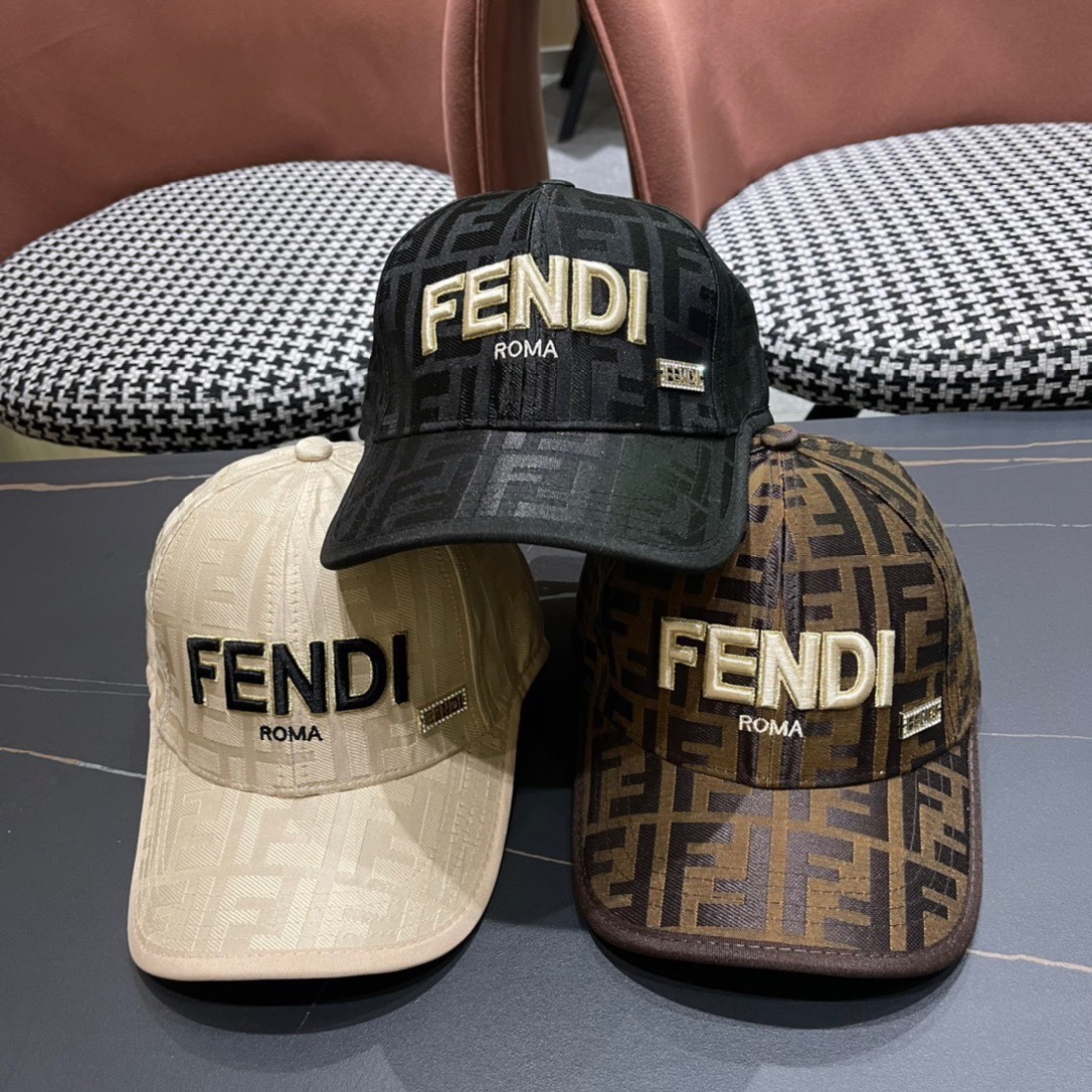  FENDI芬迪，2024新品棒球帽 代购版本！时尚潮流，高端做工！非一般的品质，细节看实拍哦