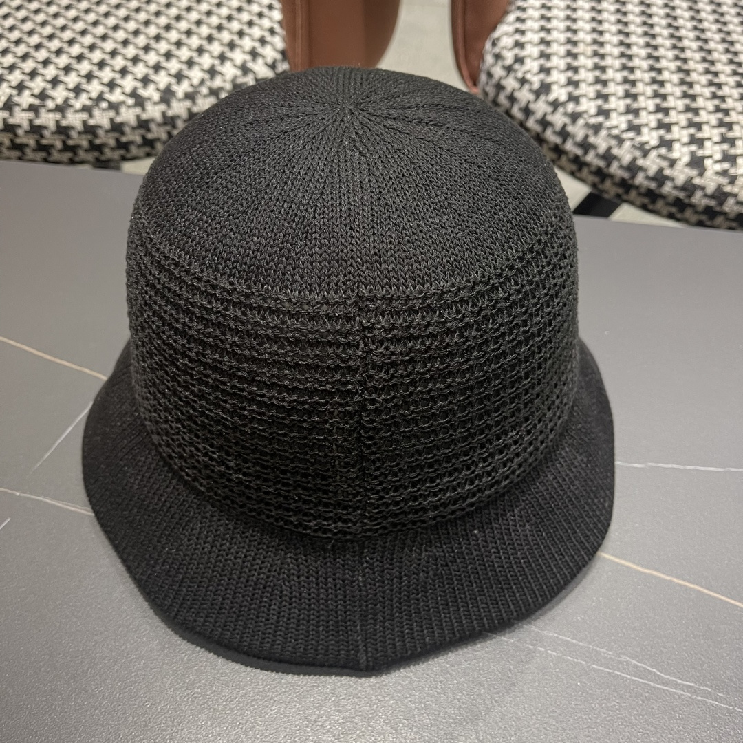  香奈儿Chanel 2025新款镂空透气渔夫帽子女夏天百搭可折叠显脸小盆帽遮阳防晒太阳帽 