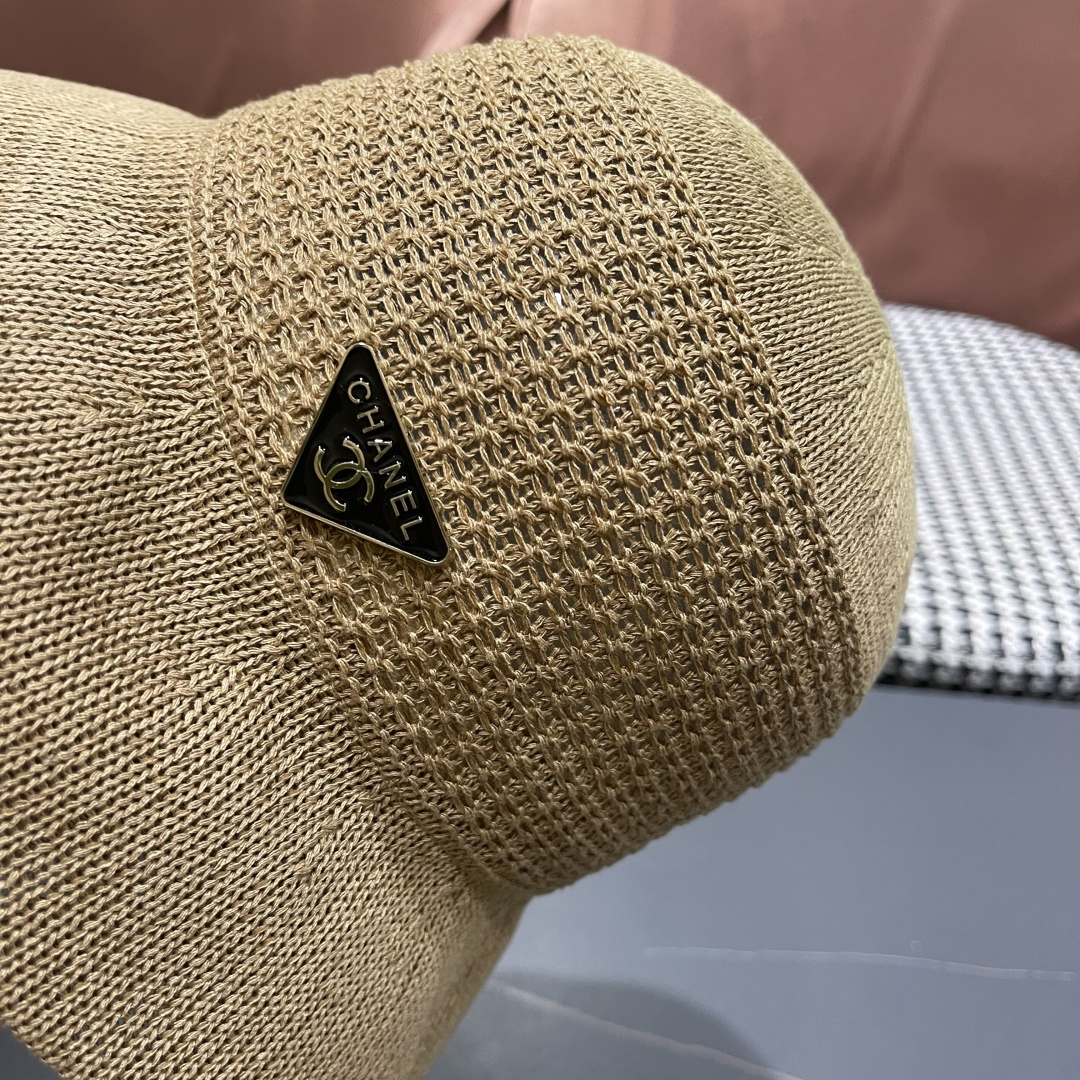  香奈儿Chanel 2025新款镂空透气渔夫帽子女夏天百搭可折叠显脸小盆帽遮阳防晒太阳帽 