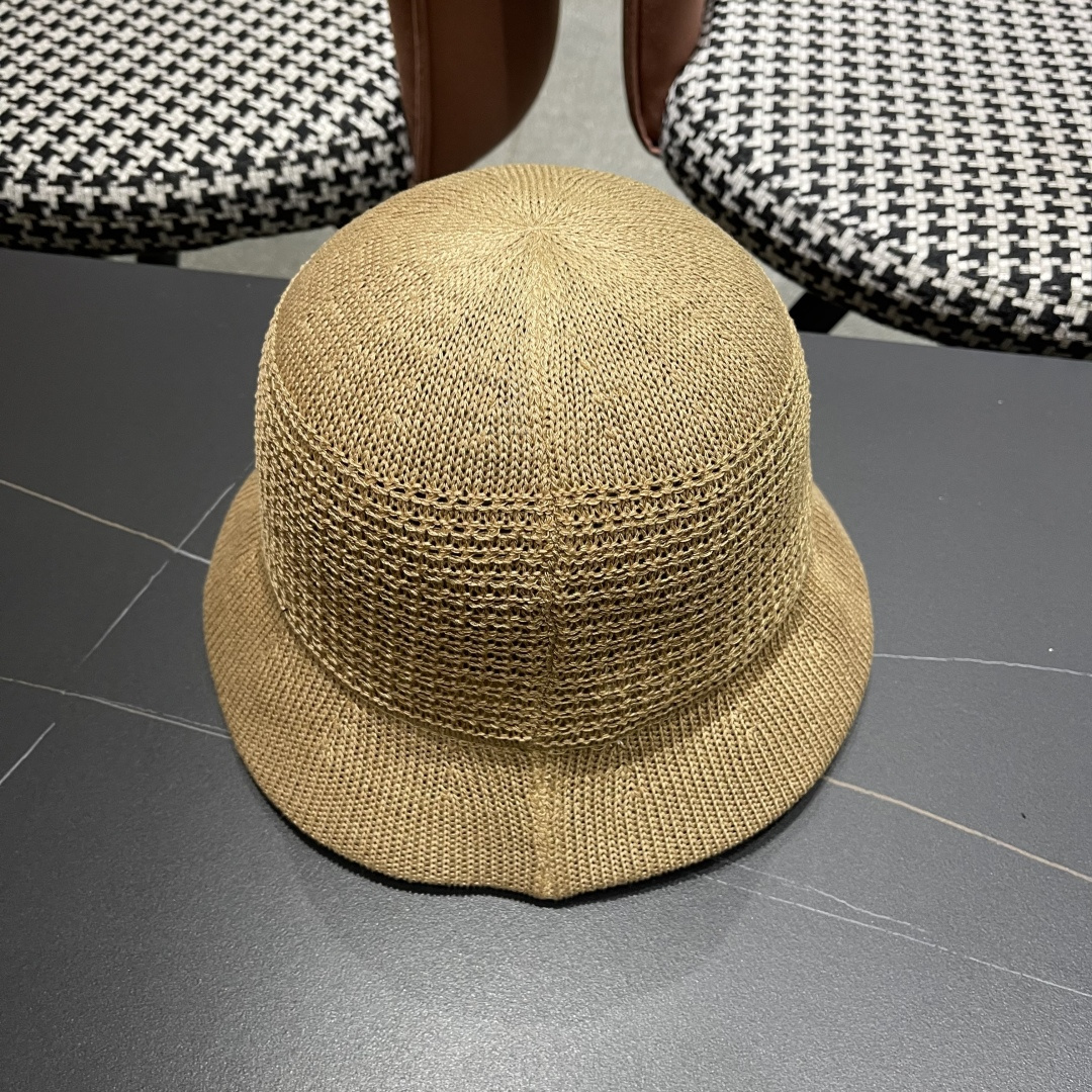  香奈儿Chanel 2025新款镂空透气渔夫帽子女夏天百搭可折叠显脸小盆帽遮阳防晒太阳帽 