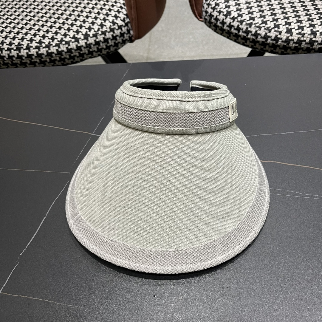  Lv 路易威登2025新款仿麻发箍式遮阳空顶帽春夏季户外防晒帽防紫外线
韩版大帽檐显脸小