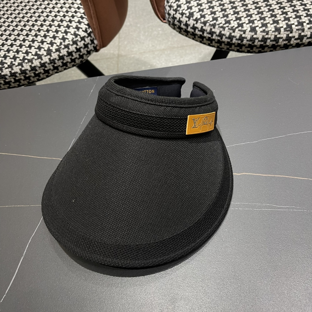  Lv 路易威登2025新款仿麻发箍式遮阳空顶帽春夏季户外防晒帽防紫外线
韩版大帽檐显脸小