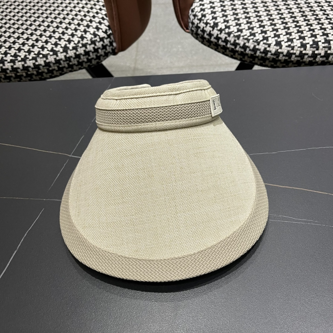  Lv 路易威登2025新款仿麻发箍式遮阳空顶帽春夏季户外防晒帽防紫外线
韩版大帽檐显脸小