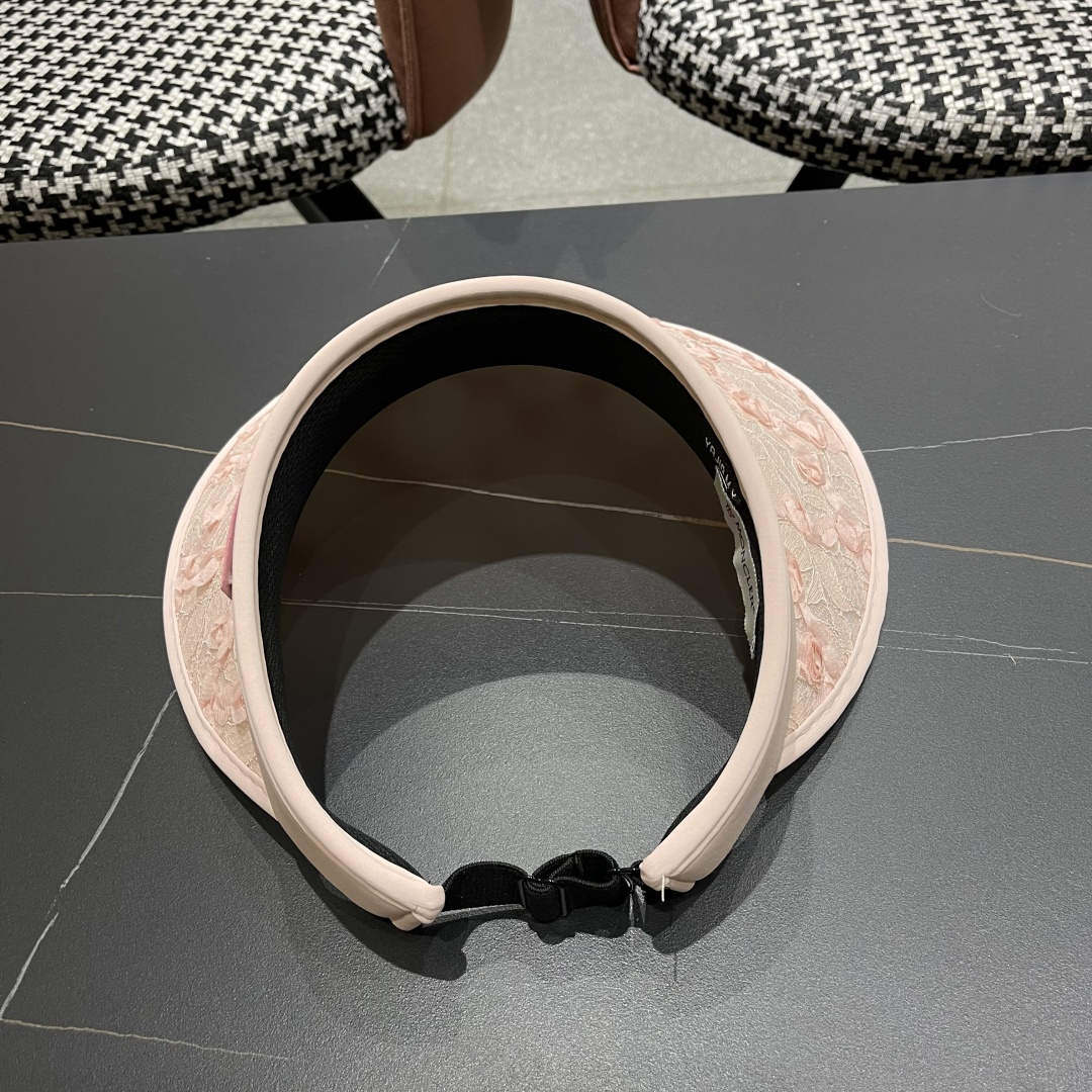  蒙口MONCLER2025新款花朵空顶帽女春夏出游遮阳防晒帽显脸小