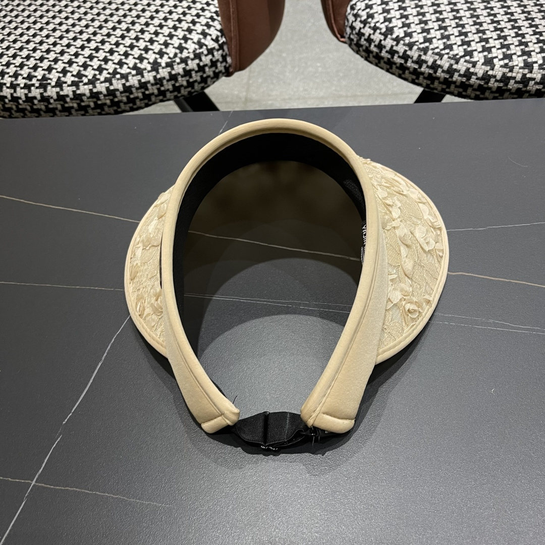  蒙口MONCLER2025新款花朵空顶帽女春夏出游遮阳防晒帽显脸小