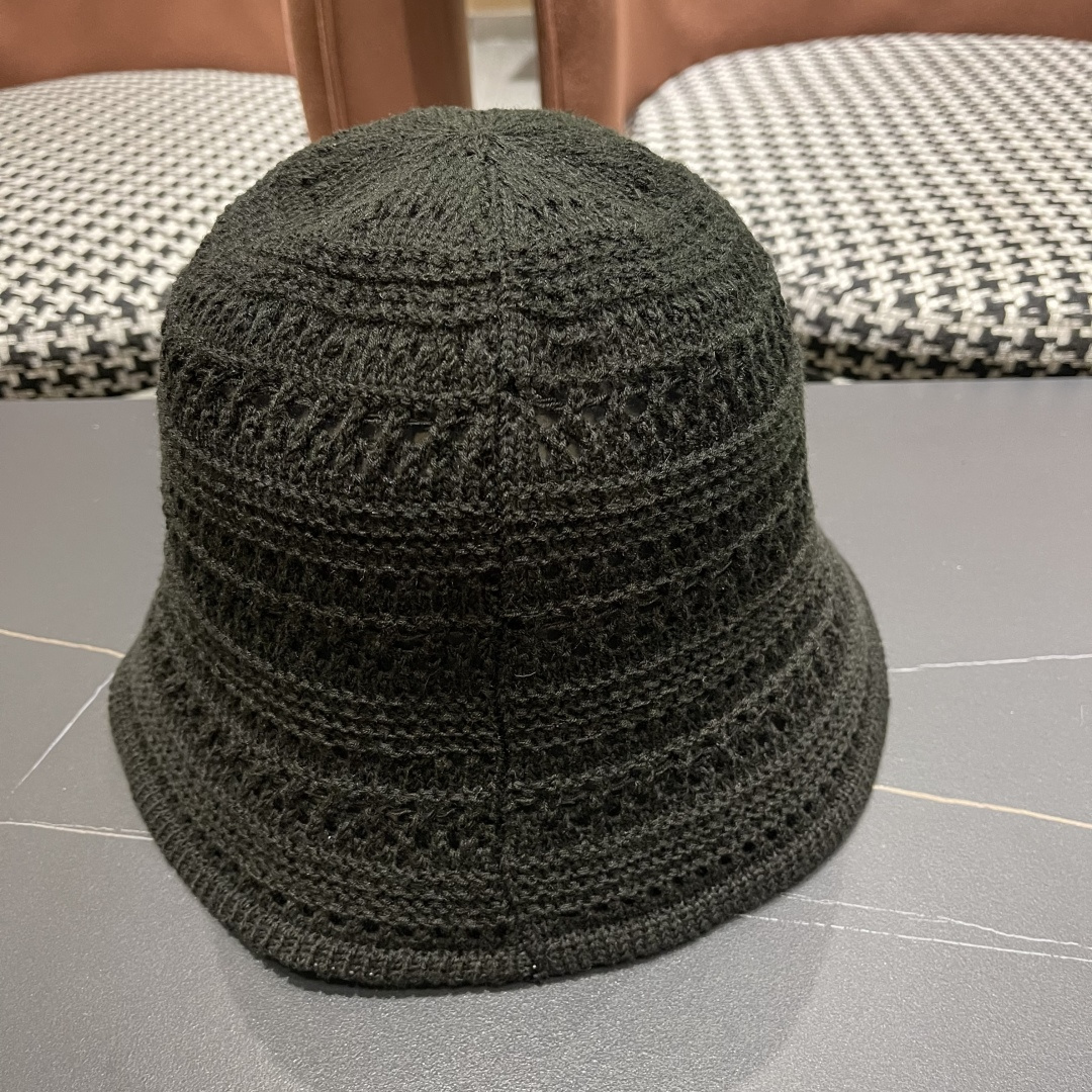  BALENCIAGA 巴黎世家日系百搭针织镂空渔夫帽子女春夏季2025新款透气遮阳防晒帽子