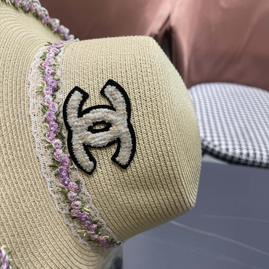  【CHANEL香奈儿】2025新款草编度假风草帽，大牌风～出街旅行单品
