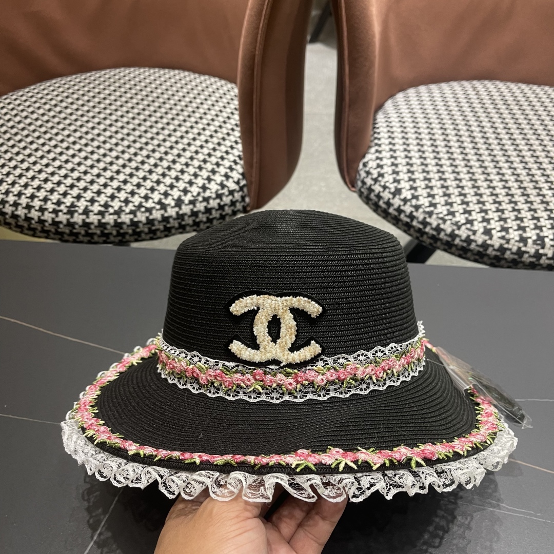  【CHANEL香奈儿】2025新款草编度假风草帽，大牌风～出街旅行单品