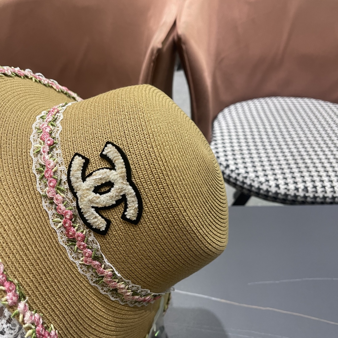  【CHANEL香奈儿】2025新款草编度假风草帽，大牌风～出街旅行单品