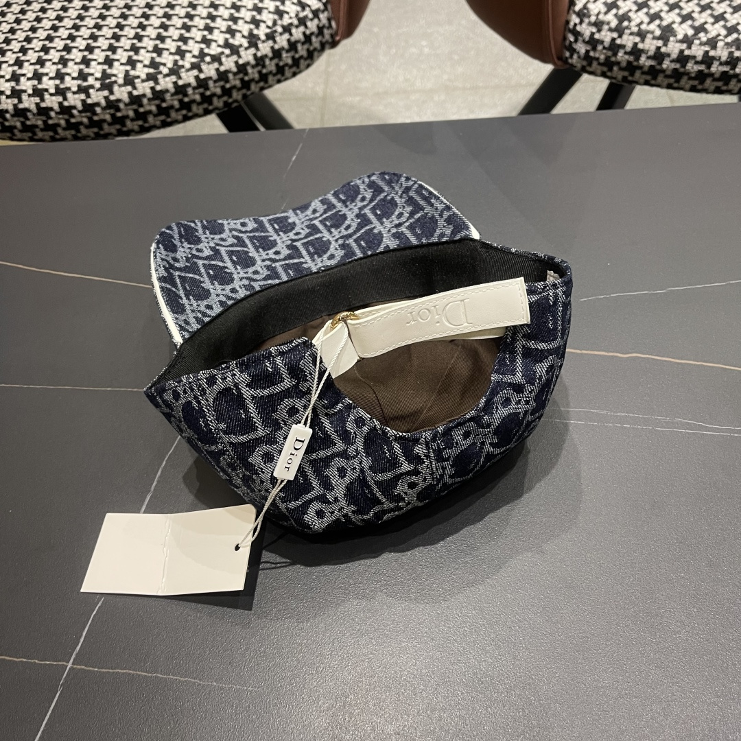  Dior(迪奥)2025新款原单棒球帽， Dior老花，复古韵味十足，专柜断货热门，11开模订制，原版