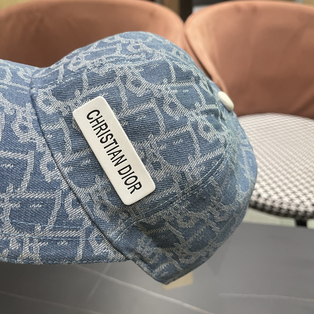  Dior(迪奥)2025新款原单棒球帽， Dior老花，复古韵味十足，专柜断货热门，11开模订制，原版