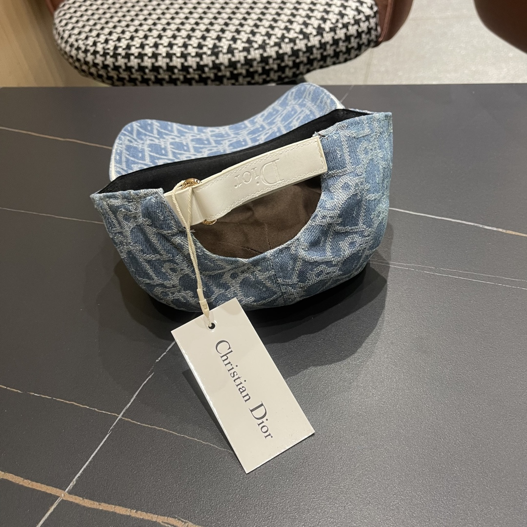  Dior(迪奥)2025新款原单棒球帽， Dior老花，复古韵味十足，专柜断货热门，11开模订制，原版